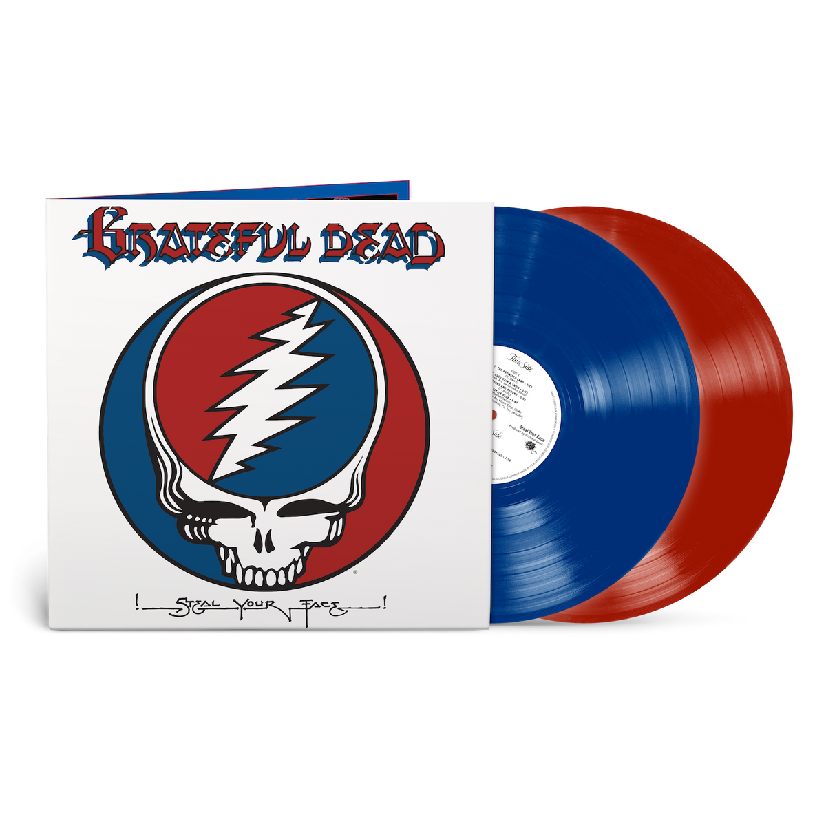 Grateful Dead - Steal Your Face [50th Anniversary Grateful Red & Stealie Blue Vinyl 2LP] cover artwork
