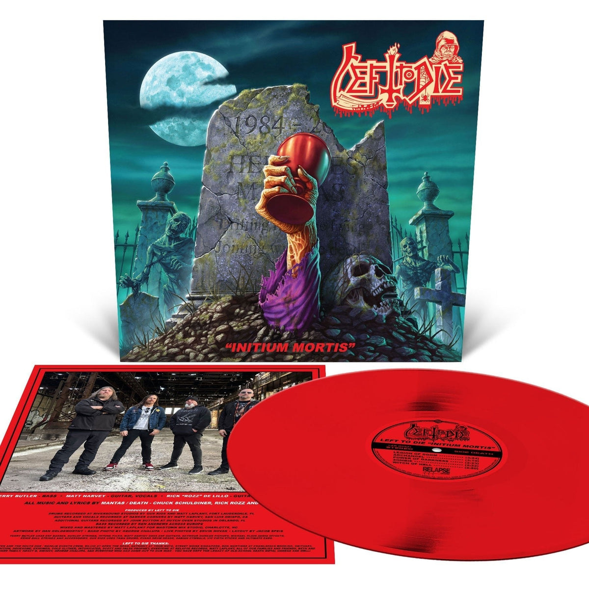 Left to Die - Initium Mortis [Red Vinyl LP] cover artwork