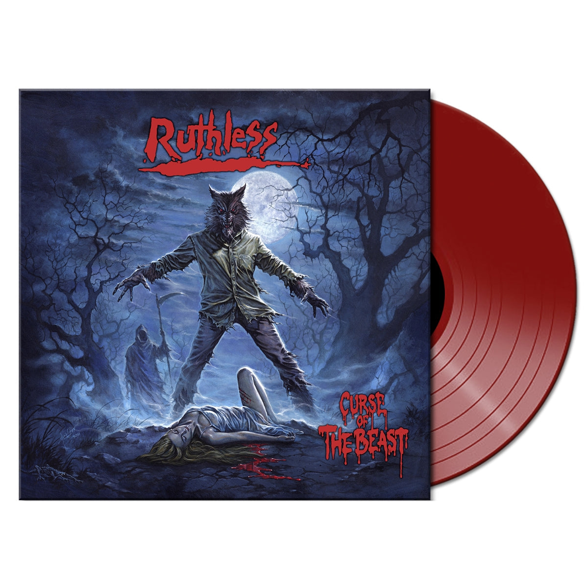 Ruthless - Curse Of The Beast [Red Vinyl LP] cover artwork