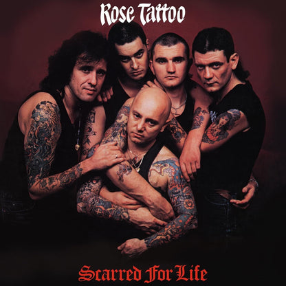 Rose Tattoo - Scarred for Life [Numbered Red & White Swirl 140g Vinyl LP] cover artwork