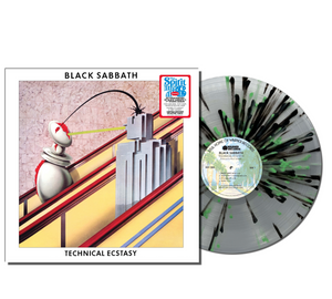 Black Sabbath - Technical Ecstasy [Clear with Green & Black Splatter Vinyl LP] cover artwork
