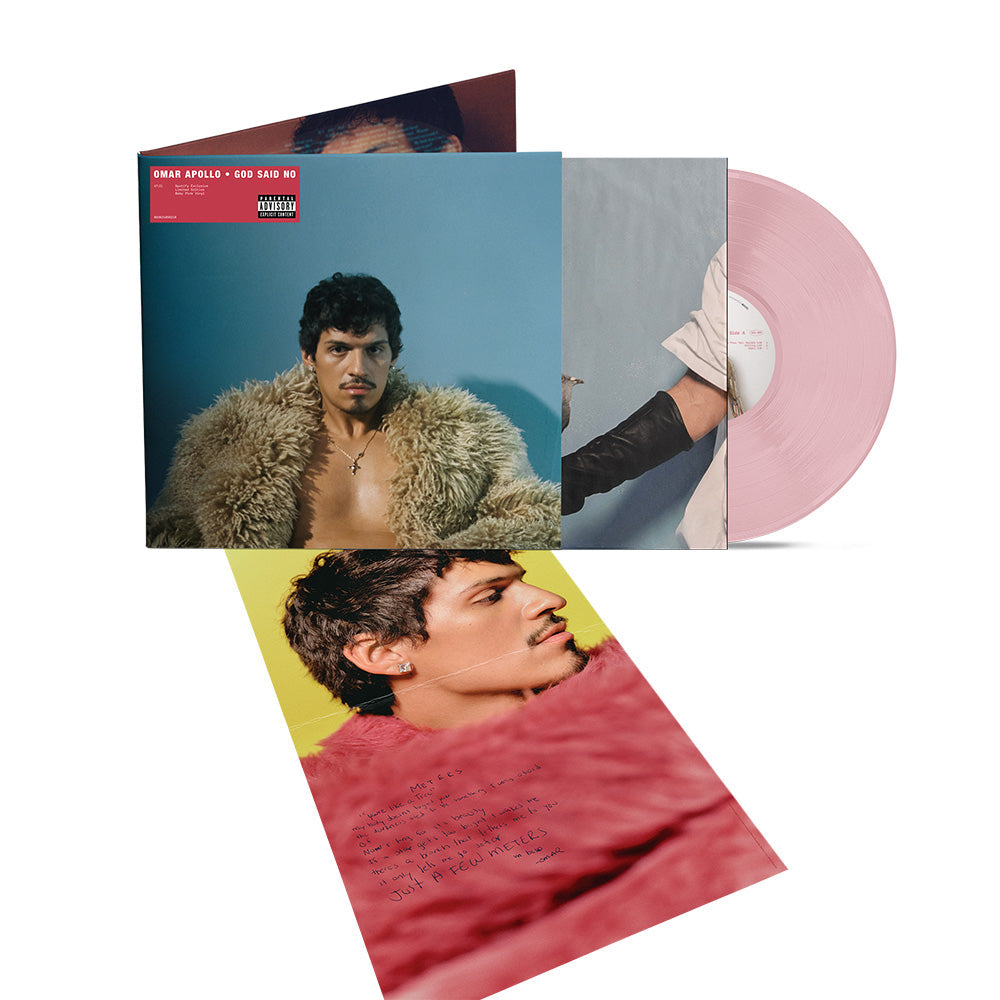 Omar Apollo - God Said No album artwork and vinyl packaging
