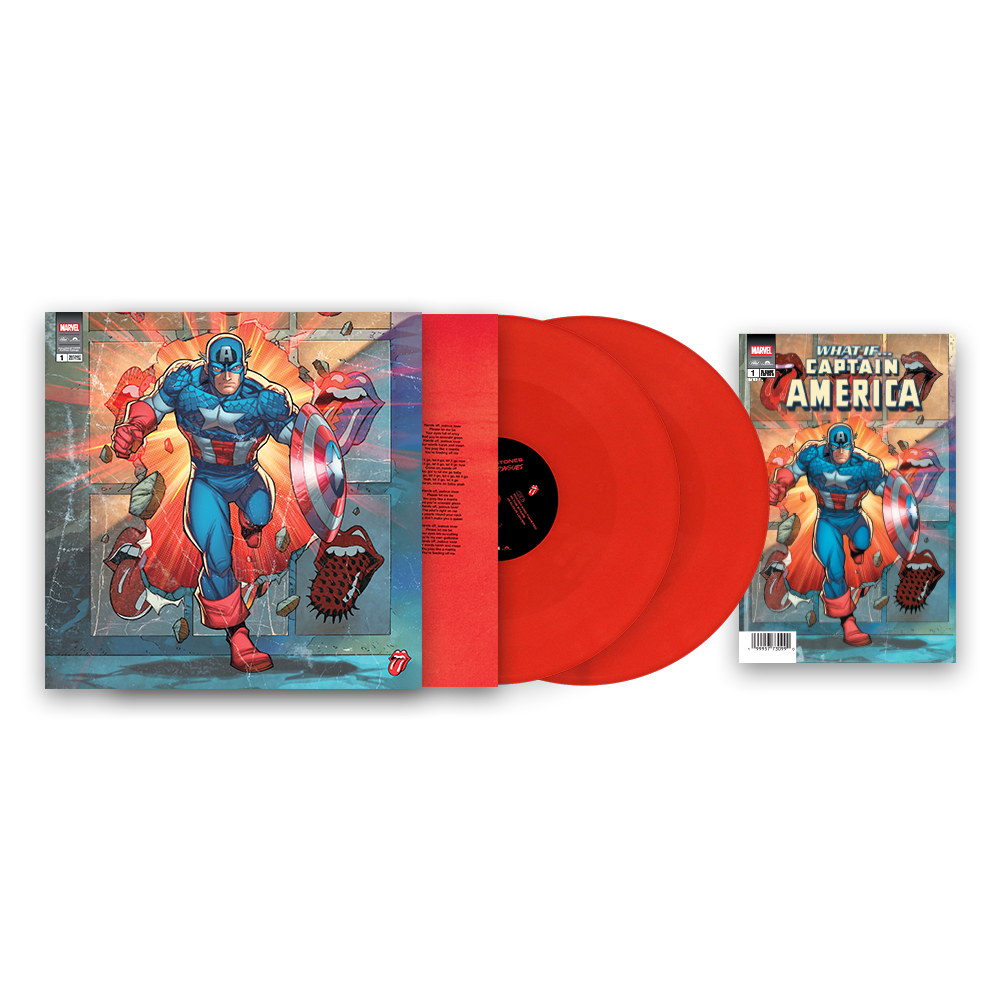 The Rolling Stones – Foreign Tongues [Marvel Captain America Red Vinyl 2LP] — cover artwork
