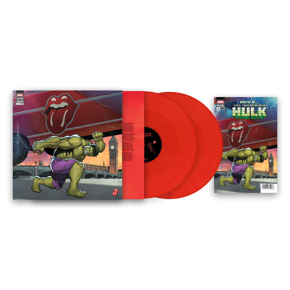 The Rolling Stones – Foreign Tongues [Marvel Hulk Red Vinyl 2LP] — cover artwork