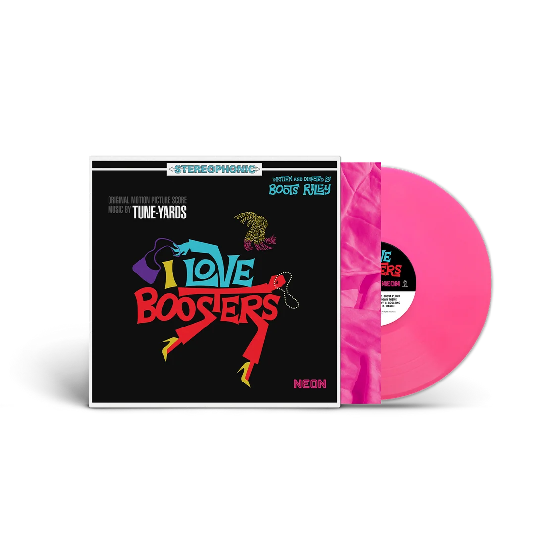 tUnE-yArDs – I Love Boosters (Soundtrack) [Pink Vinyl LP]: cover artwork