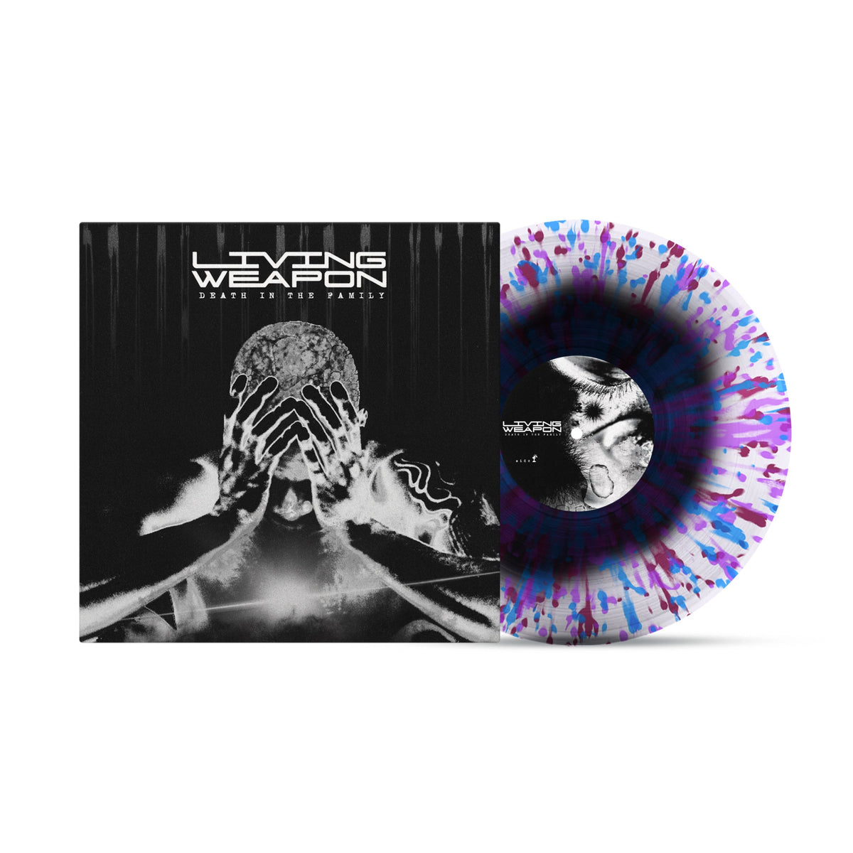Living Weapon – Death In The Family [Black In Clear With Splatter Vinyl LP] artwork