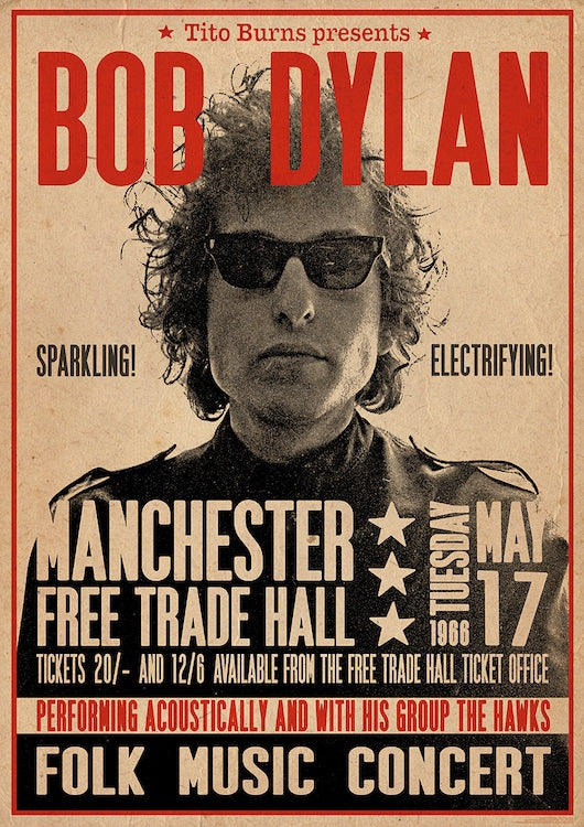 Bob Dylan – Manchester Free Trade Hall Concert Promo [24 x 33 Poster] artwork