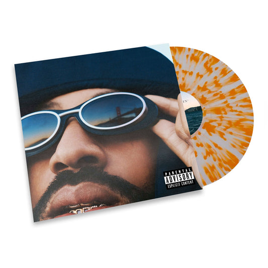 Larry June – Who Coppin’ [Clear with Orange Splatter 2LP] album artwork and packaging