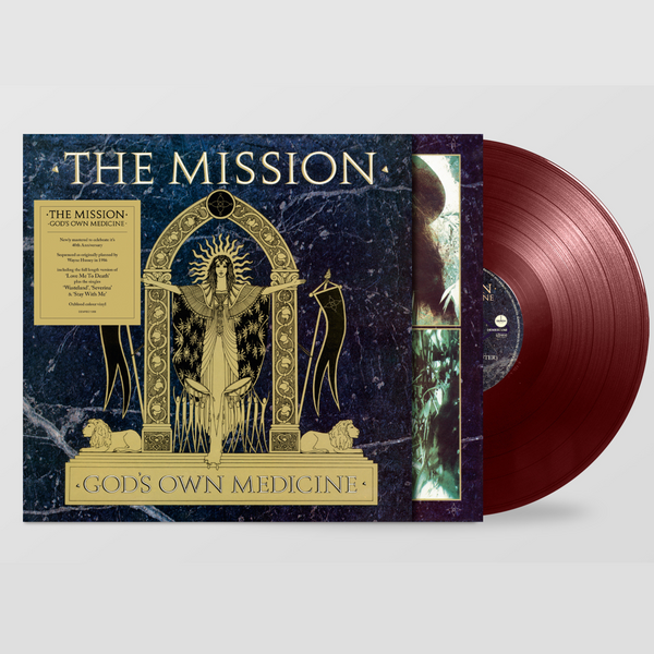 The Mission – God's Own Medicine album artwork and packaging