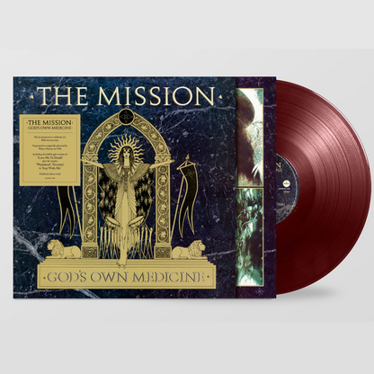 The Mission – God's Own Medicine album artwork and packaging