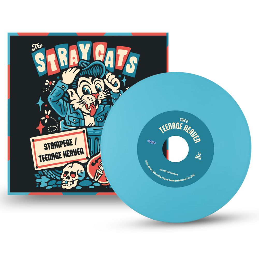 The Stray Cats – Stampede / Teenage Heaven album artwork and packaging