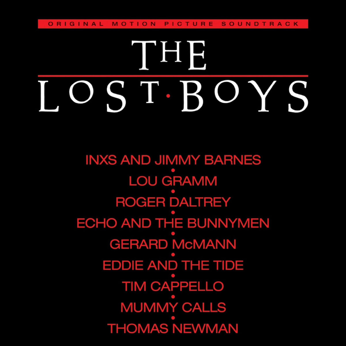 Various Artists – The Lost Boys (Soundtrack) [40th Anniversary Clear Yellow Gold Vinyl] cover artwork