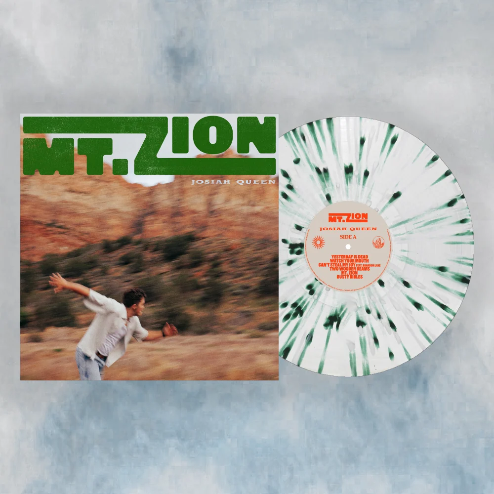 Josiah Queen – Mt. Zion [Clear/Green Splatter Vinyl Alternate Cover] cover artwork