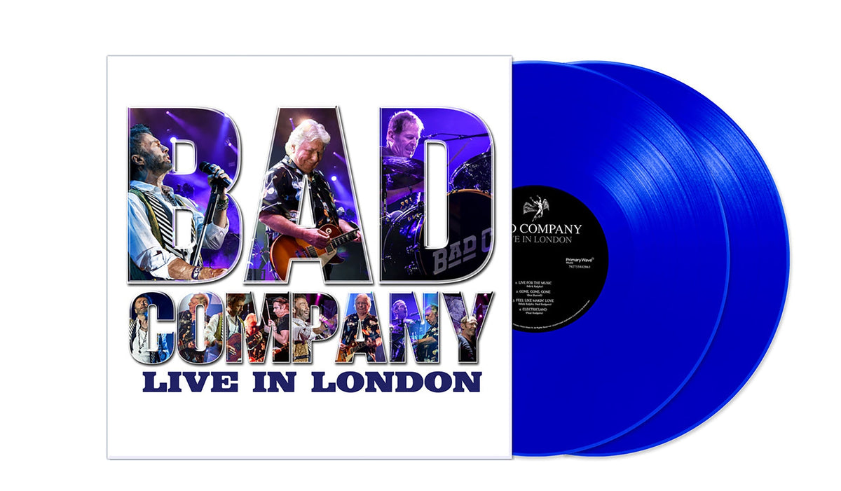Bad Company – Live In London [2LP Blue Vinyl] cover artwork