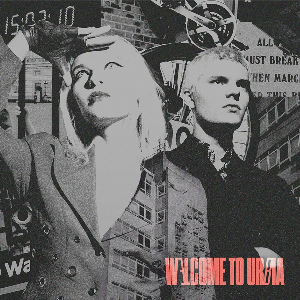 The Molotovs – Welcome To Urbia [Red Black Marble Vinyl] cover artwork