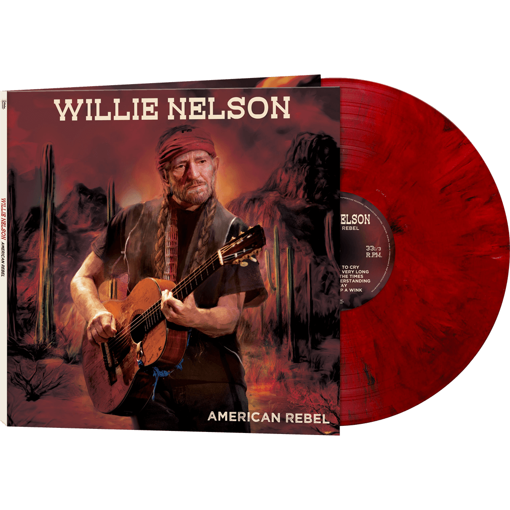 Willie Nelson – American Rebel [Red Marble Vinyl] cover artwork