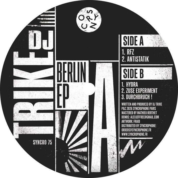 DJ Trike – Berlin [Yellow Vinyl 12"] cover artwork