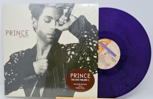 Prince – The Hits 1 cover and purple vinyl records
