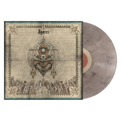 Igorrr – Amen album cover and tan smoke vinyl