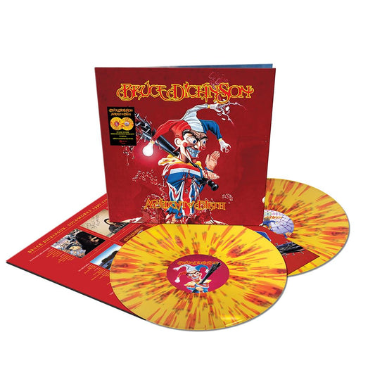 Bruce Dickinson – Accident of Birth (2026 Remix) [Yellow/Red Splatter Vinyl 2LP] cover art