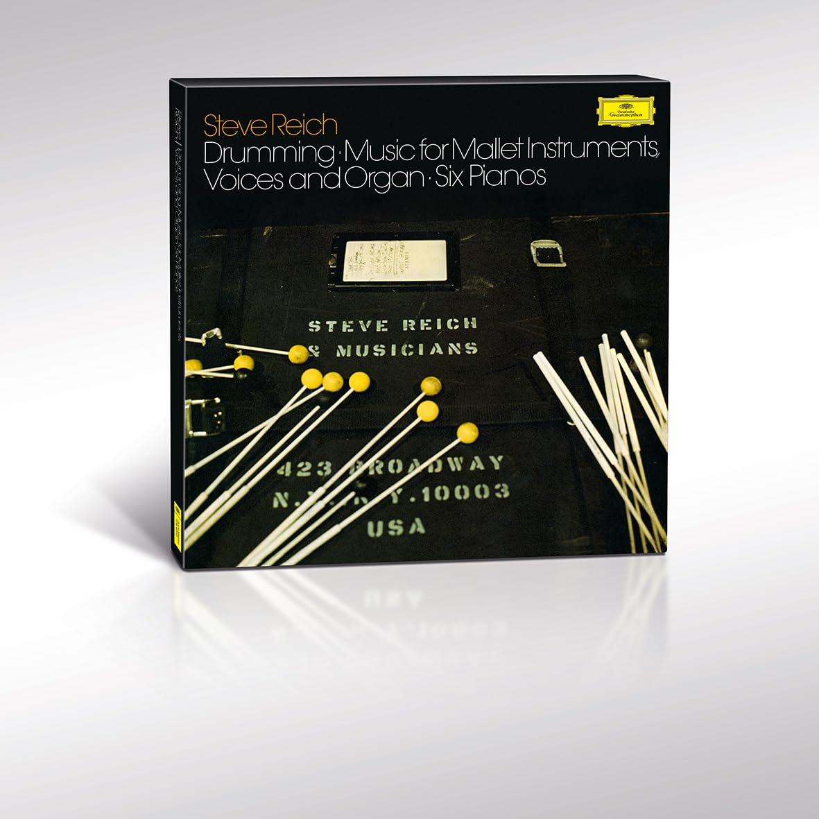Steve Reich – Reich: Drumming; Music for Mallet Instruments (The Original Source Series) [180 Gram 3LP] cover art