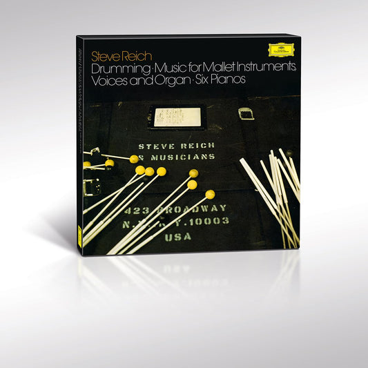 Steve Reich – Reich: Drumming; Music for Mallet Instruments (The Original Source Series) [180 Gram 3LP] cover art