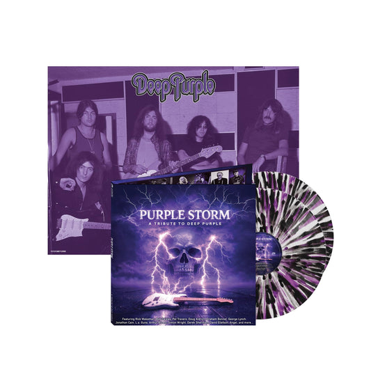 Various Artists – Purple Storm: A Tribute To Deep Purple [Clear/Black/Purple Splatter Vinyl 2LP] cover art