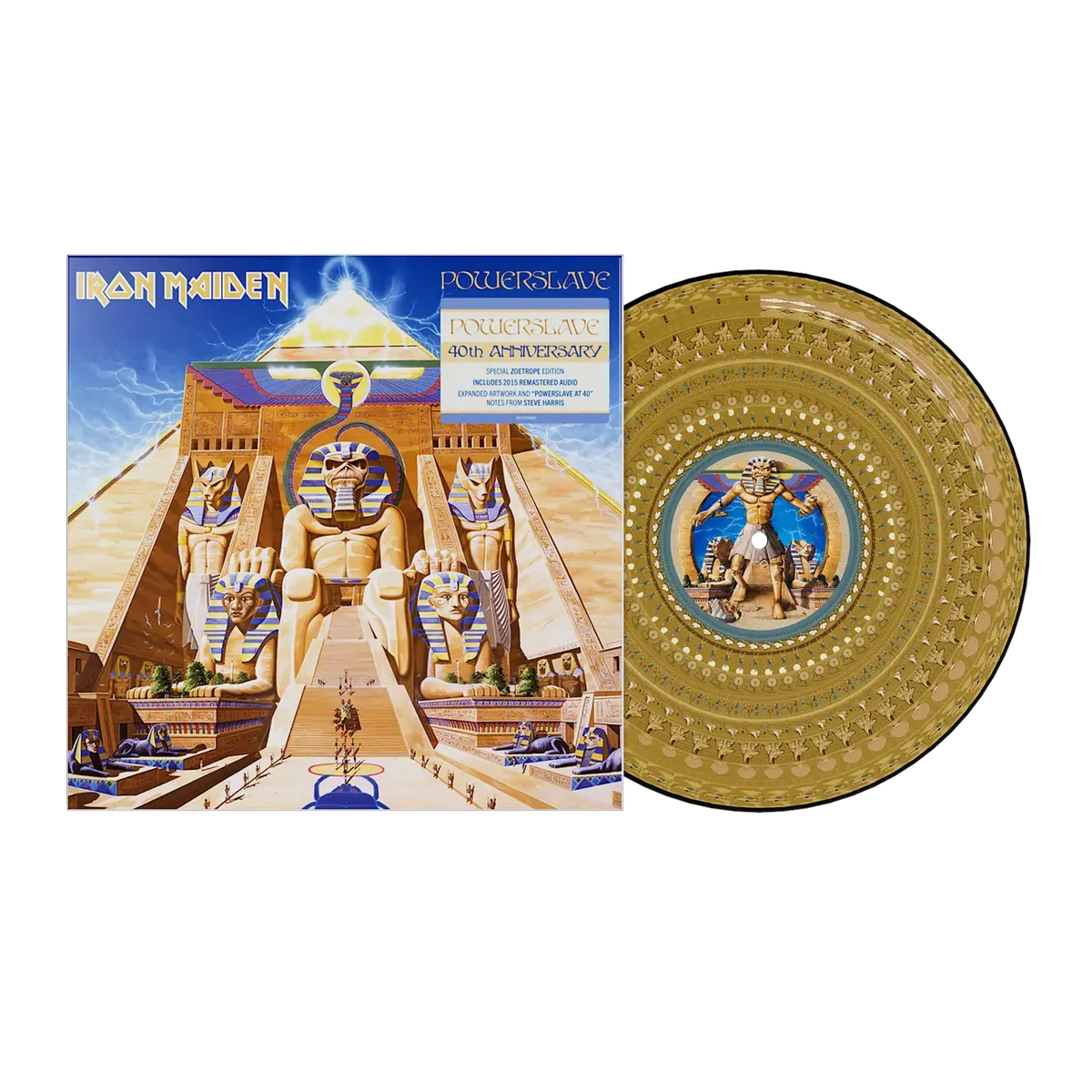 Iron Maiden — Powerslave (40th Anniversary) [Zoetrope Picture Disc Vinyl] — product image