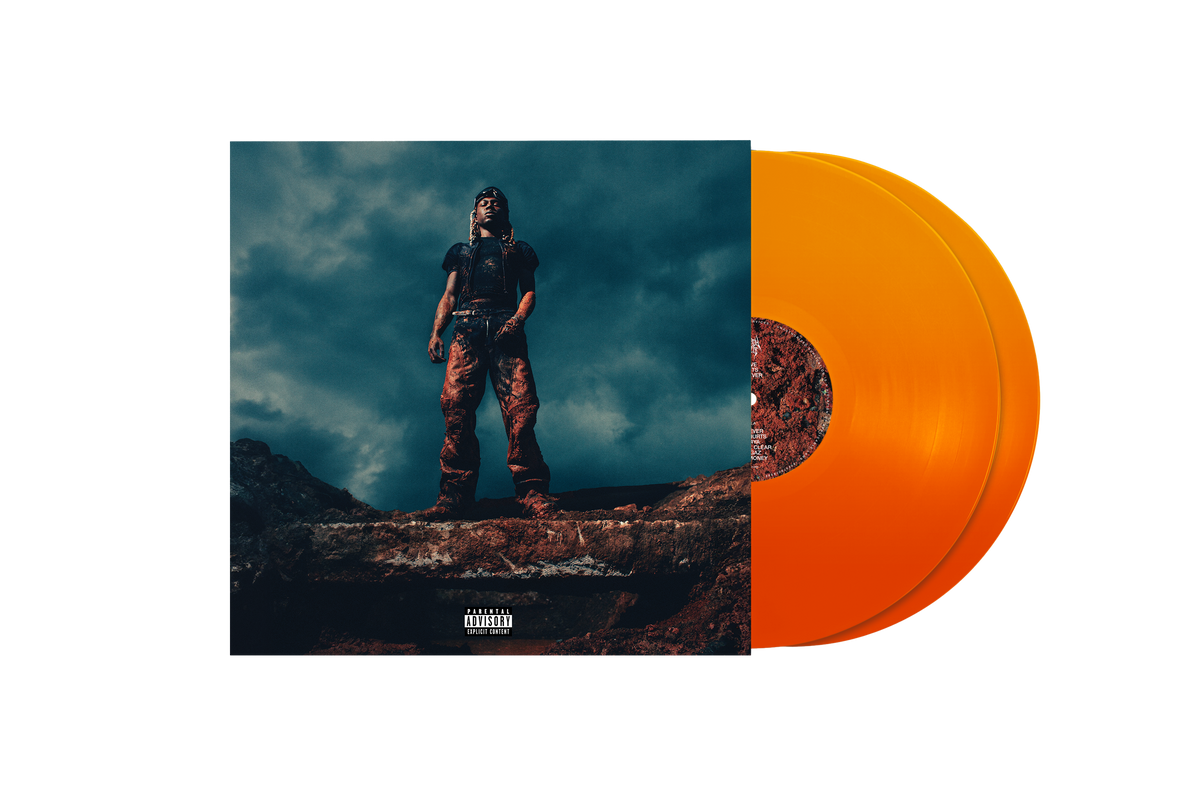 Destroy Lonely — Love Lasts Forever [Translucent Pumpkin Spice 2LP Vinyl, Alternate Cover] — cover and vinyl