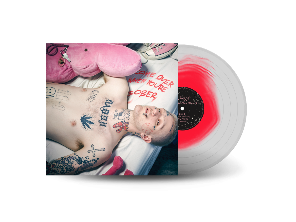 Lil Peep — Come Over When You're Sober, Pt. 1 [Pink in Clear Vinyl] — cover and vinyl