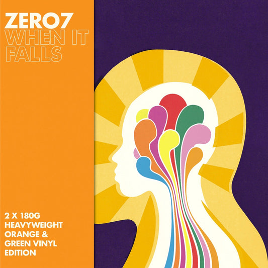 Zero 7 — When It Falls (20th Anniversary) [Orange & Green Vinyl] — cover and product artwork