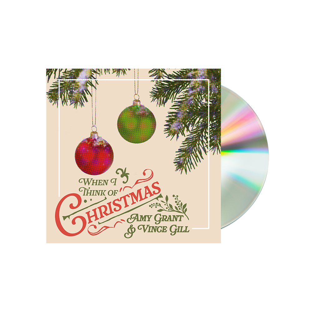 Amy Grant & Vince Gill — When I Think of Christmas [CD] — cover and product artwork