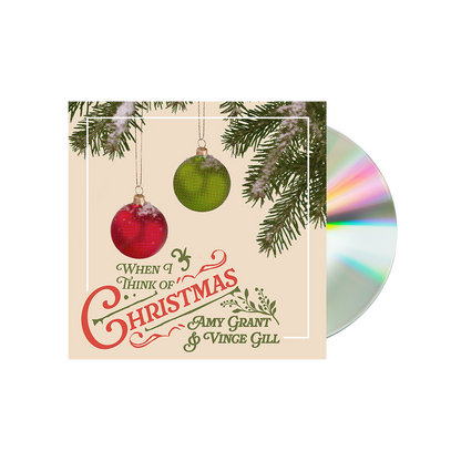 Amy Grant & Vince Gill — When I Think of Christmas [CD] — cover and product artwork