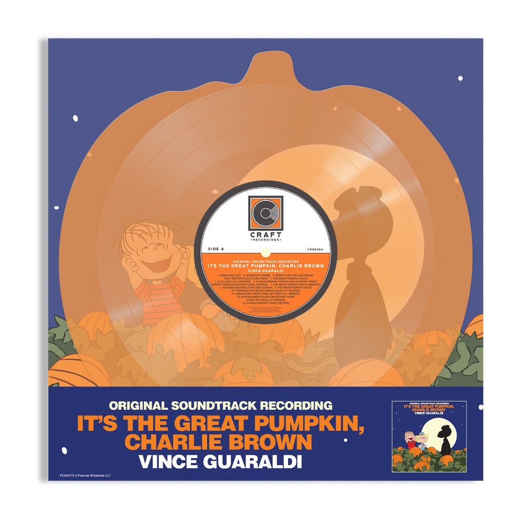 Vince Guaraldi — It's the Great Pumpkin, Charlie Brown (Soundtrack) [Pumpkin-Shaped Orange Vinyl] — cover and product artwork