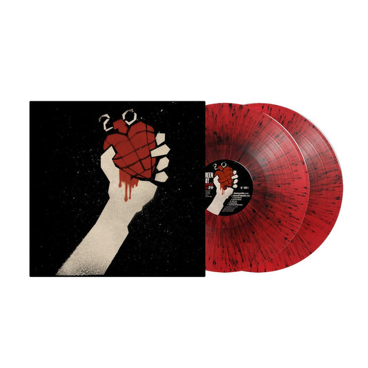 Green Day — American Idiot (20th Anniversary) [Red & Black Splatter 2LP Vinyl] — cover and product artwork