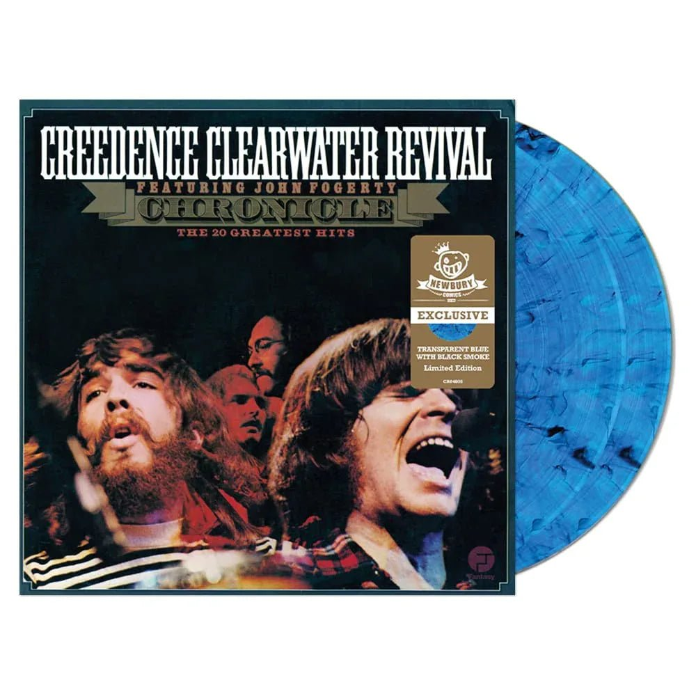 Creedence Clearwater Revival — Chronicle: The 20 Greatest Hits [Blue and Black Smoke 2LP]; cover artwork and edition packaging