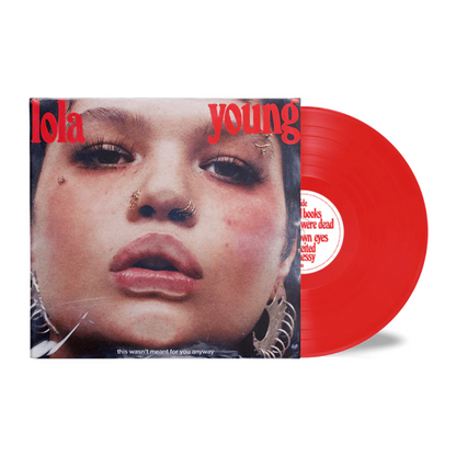 Lola Young — This Wasn't Meant for You Anyway [Hand-Numbered Transparent Red Vinyl]; cover artwork and edition packaging