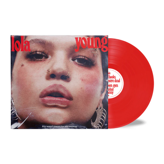 Lola Young — This Wasn't Meant for You Anyway [Hand-Numbered Transparent Red Vinyl]; cover artwork and edition packaging
