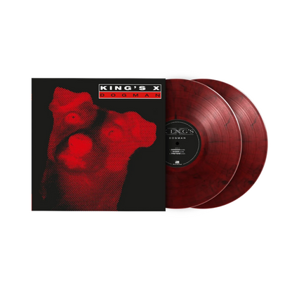 King's X — Dogman [180g Red and Black Marble 2LP]; cover artwork and edition packaging