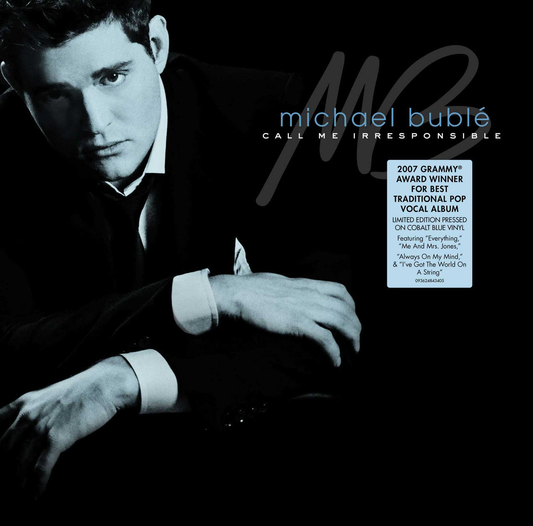 Michael Bublé — Call Me Irresponsible [Cobalt Blue 2LP]; cover artwork and edition packaging