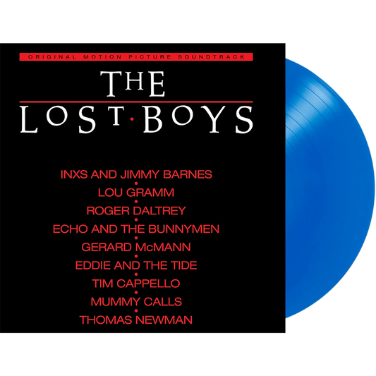 Various Artists — The Lost Boys (Original Motion Picture Soundtrack) [Blue Vinyl]; cover artwork and edition packaging