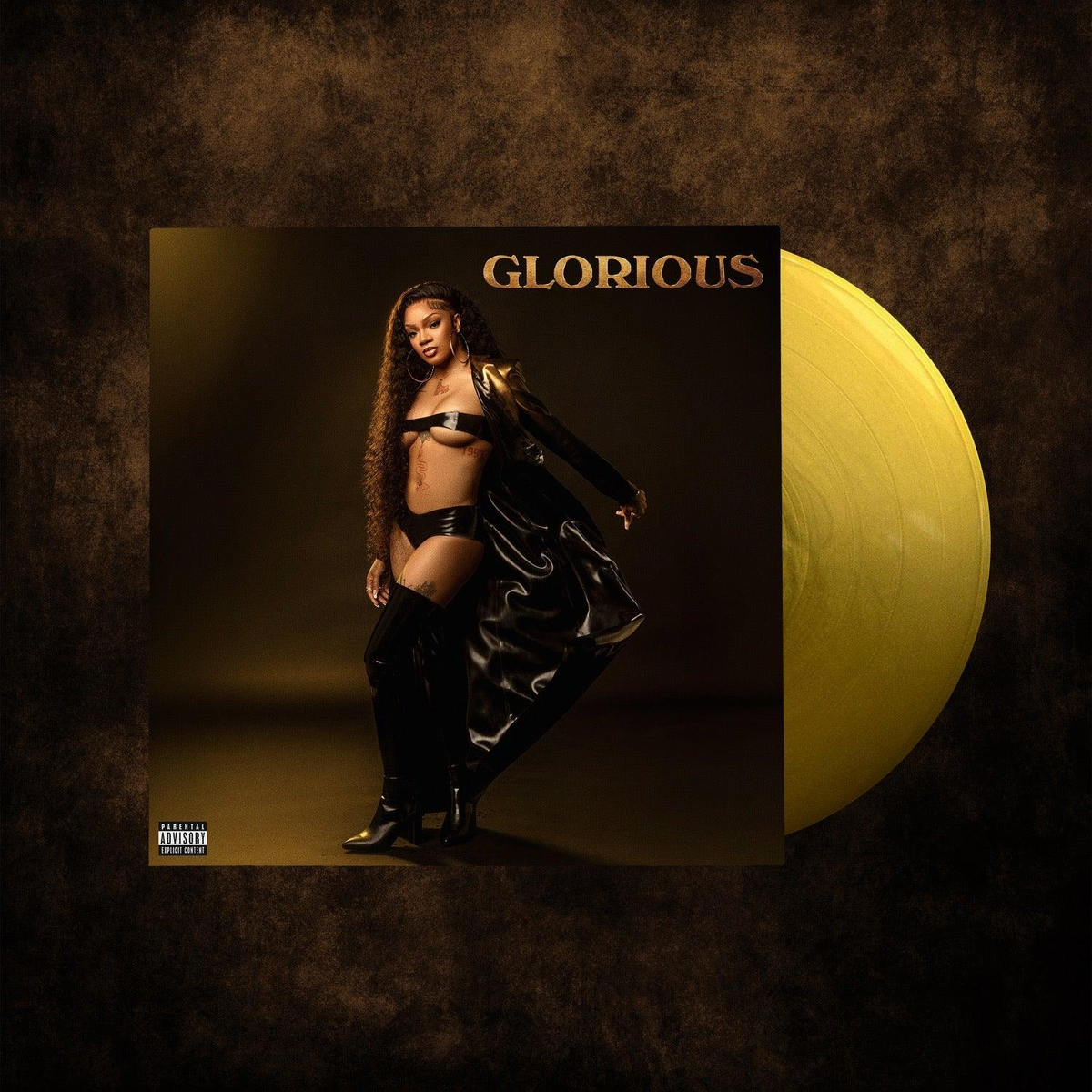 GloRilla — Glorious [Opaque Gold Vinyl]; cover artwork and edition packaging