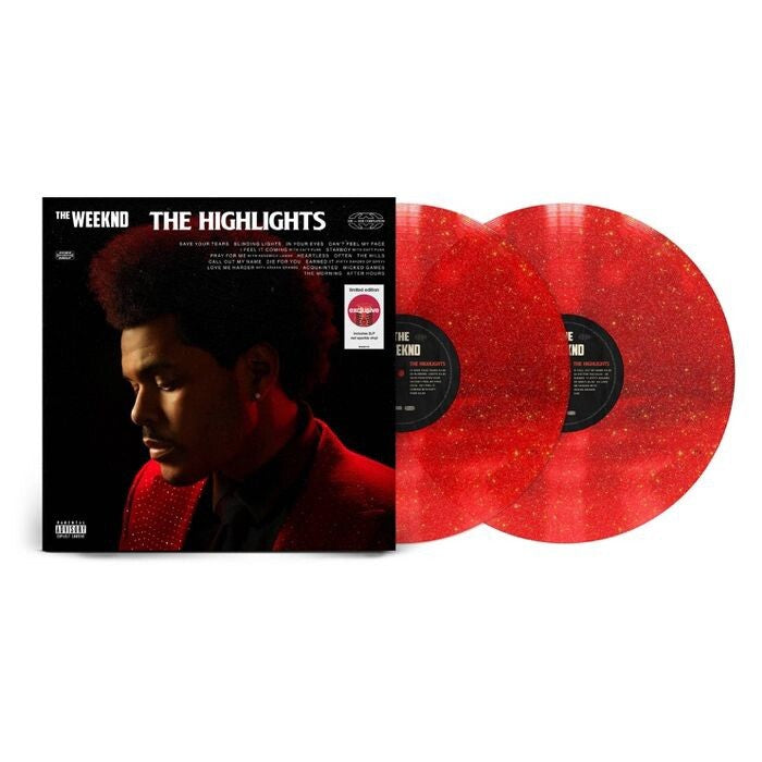 The Weeknd — The Highlights [Red Sparkle 2LP] — cover artwork