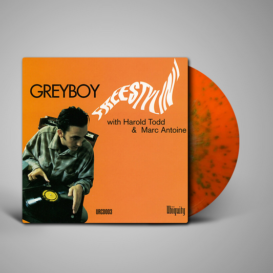 Greyboy — Freestylin’ [Orange & Grey Splatter Vinyl] — cover artwork
