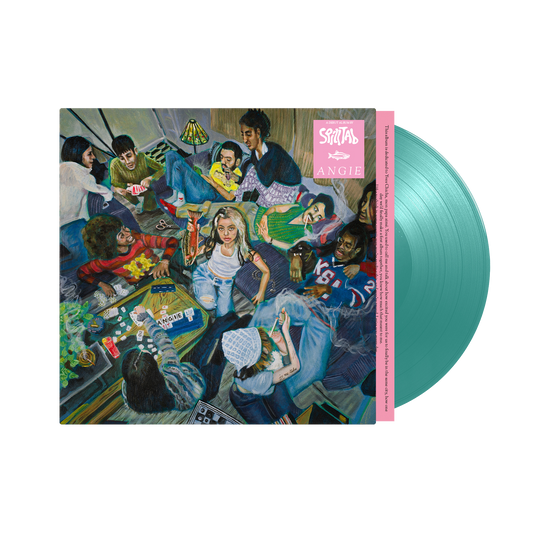 spill tab — Angie [Transparent Green & Blue Petrol Vinyl] — cover artwork