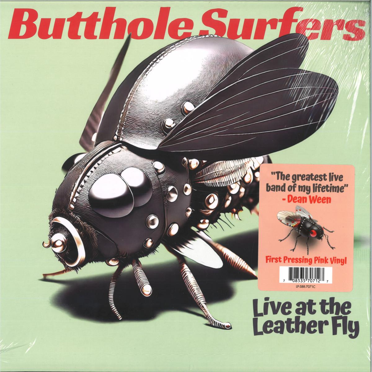 Butthole Surfers — Live at the Leather Fly [Opaque Pink 2LP] — cover artwork