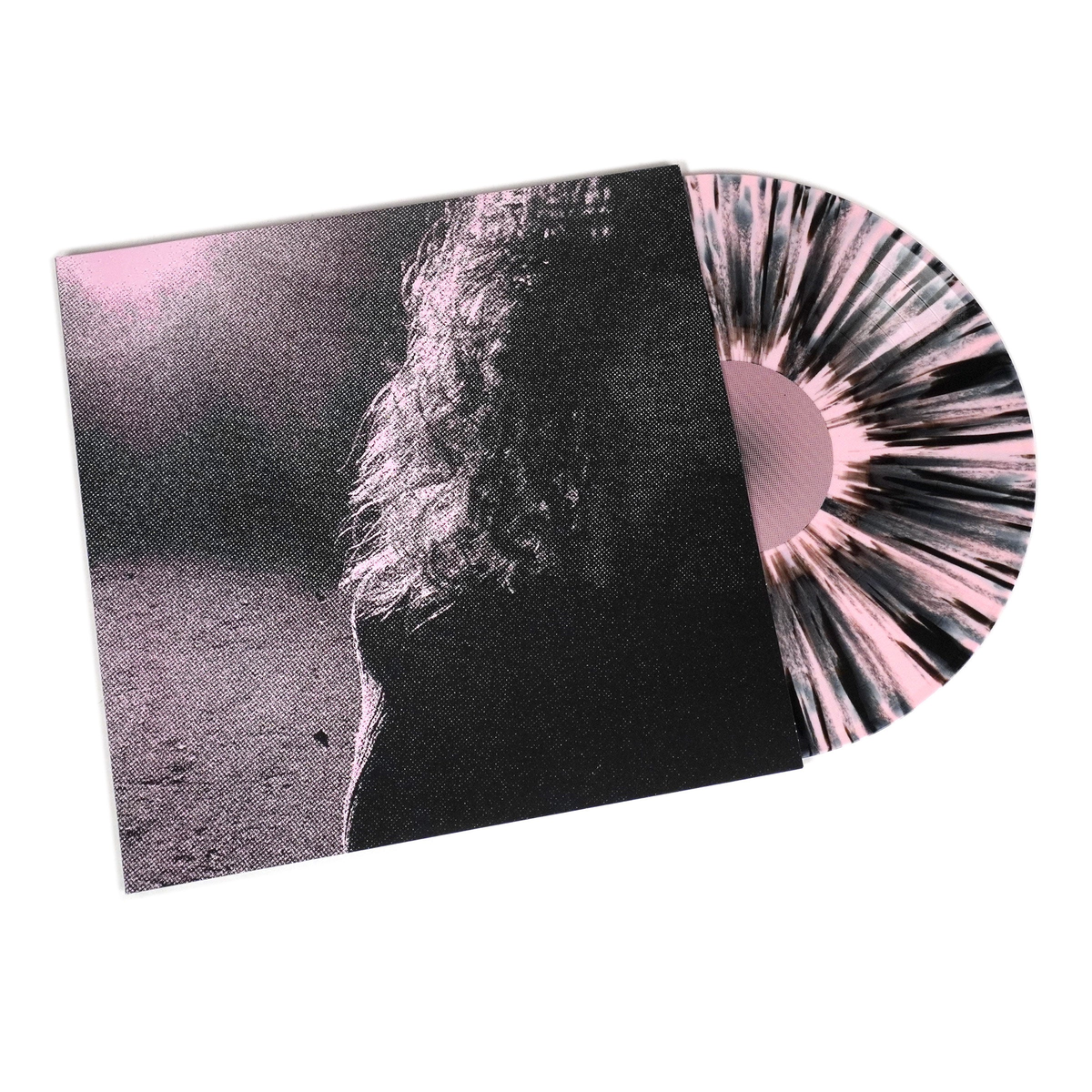 Venturing — Ghostholding [Baby Pink with Black Splatter 2LP] — cover artwork