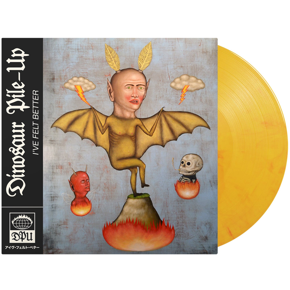 Dinosaur Pile-Up — I've Felt Better [Yellow Flame Marble Vinyl], cover artwork