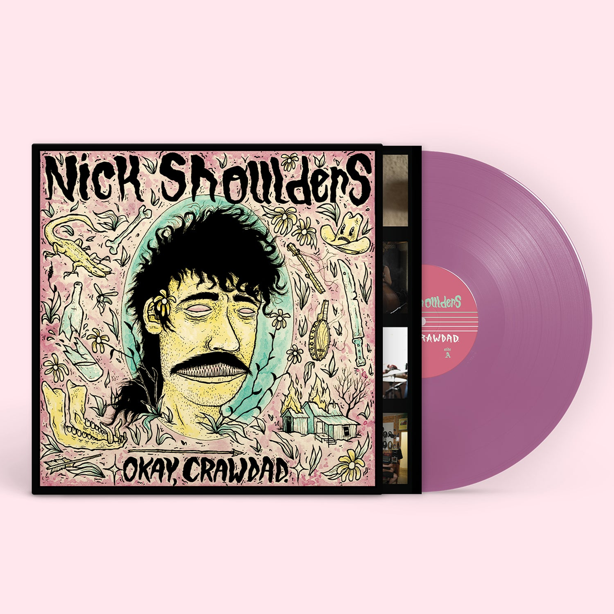 Nick Shoulders — Okay, Crawdad. [Violet Vinyl], cover artwork