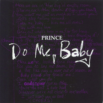 Prince - Do Me, Baby [Numbered 0465 7" Purple Vinyl]
